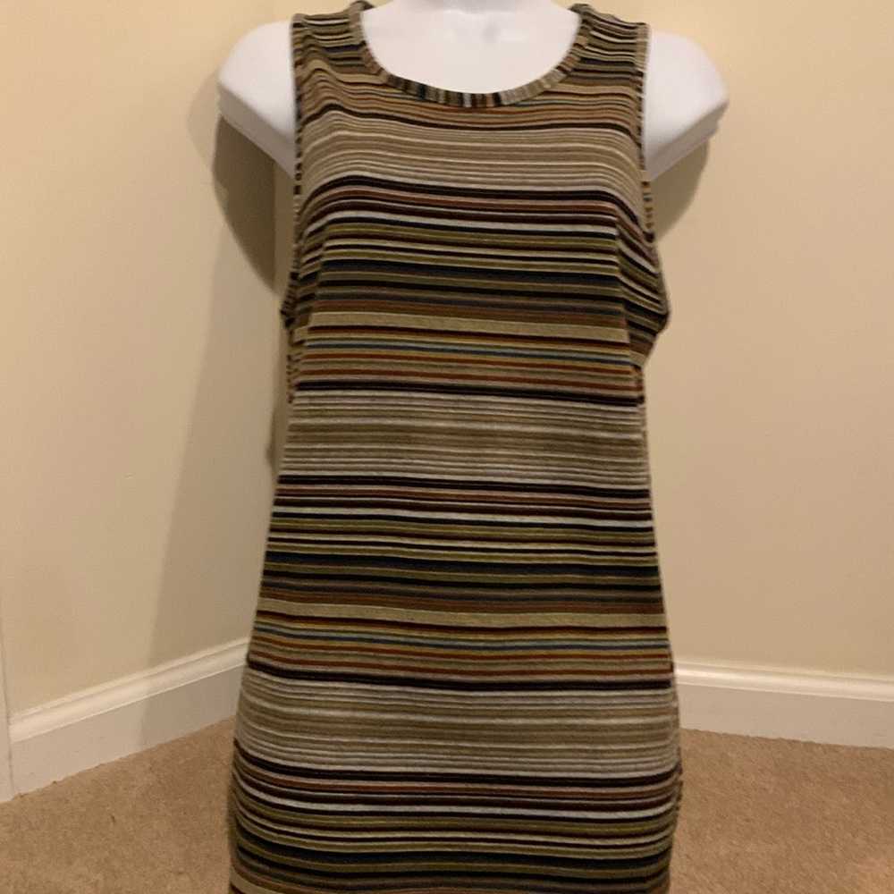 Classic Steele Striped Scoop Neck Cotton Tank in Medium